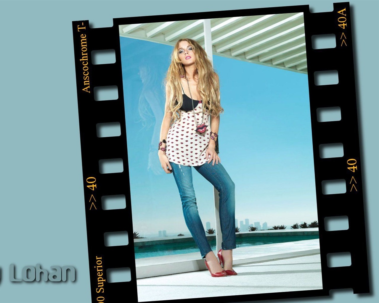 Lindsay Lohan krásná tapeta #9 - 1280x1024