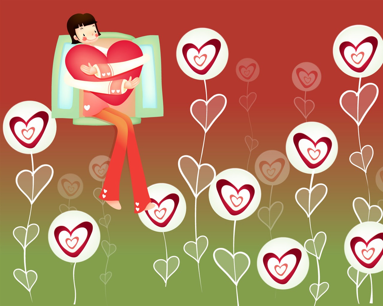 Vector Valentinstag #3 - 1280x1024