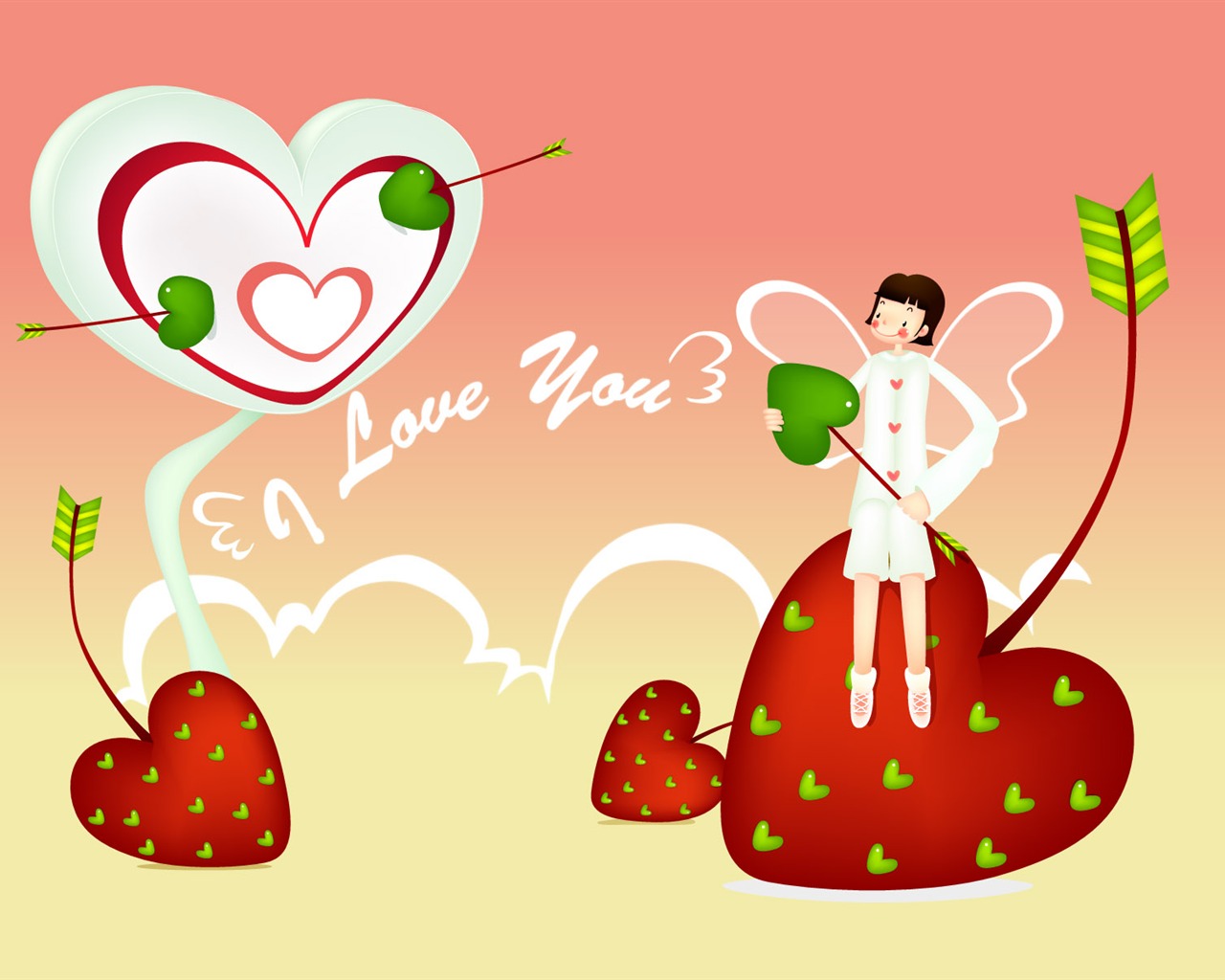 Vector Valentine's Day #5 - 1280x1024