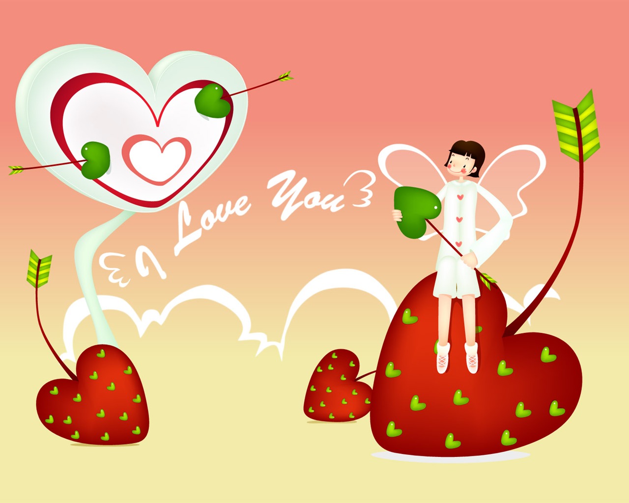 Vector Valentinstag #5 - 1280x1024