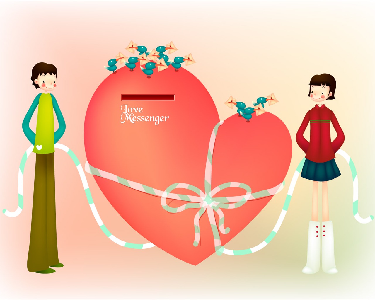 Vector Valentinstag #8 - 1280x1024