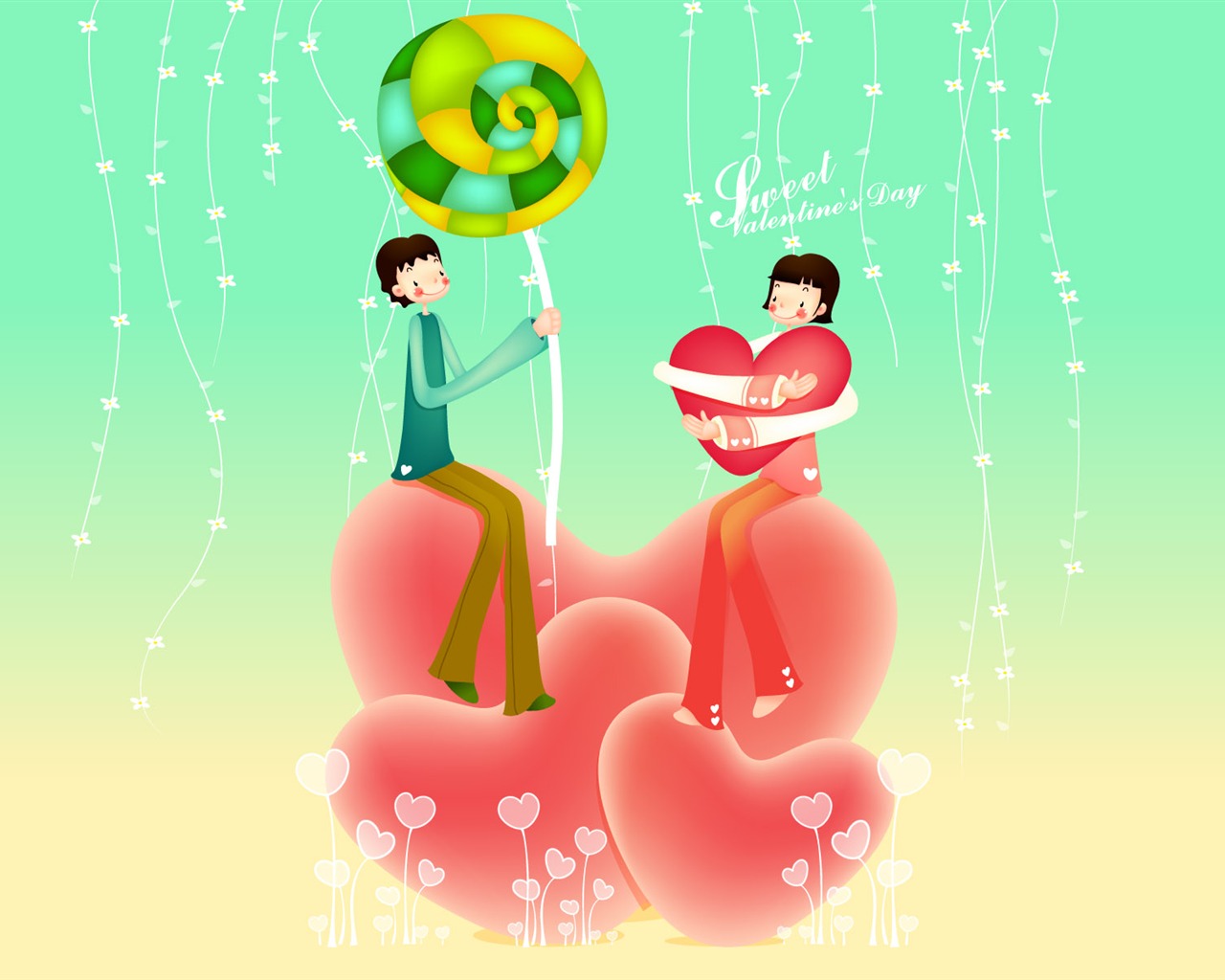 Vector Valentinstag #12 - 1280x1024