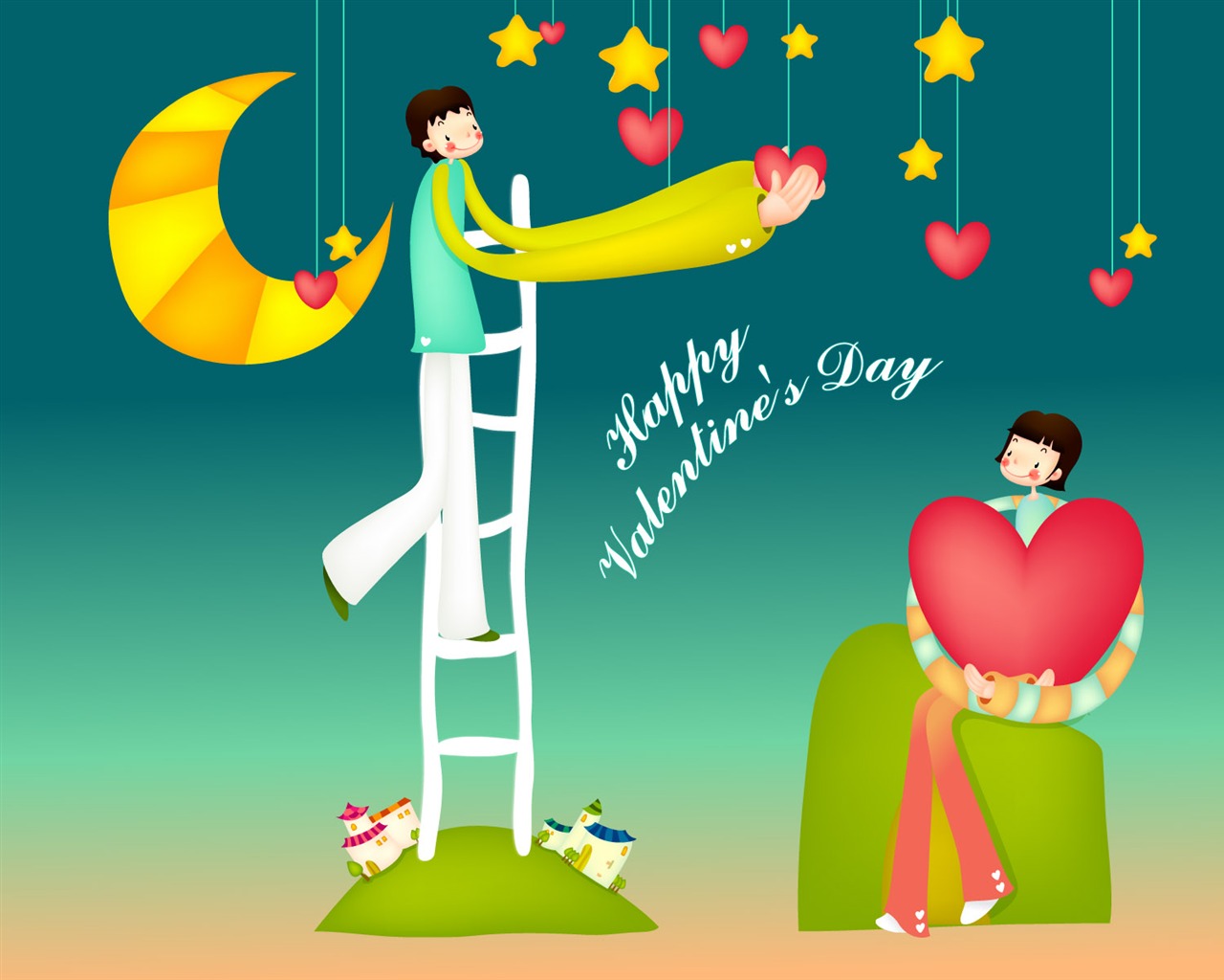 Valentine's Day Vector #13 - 1280x1024