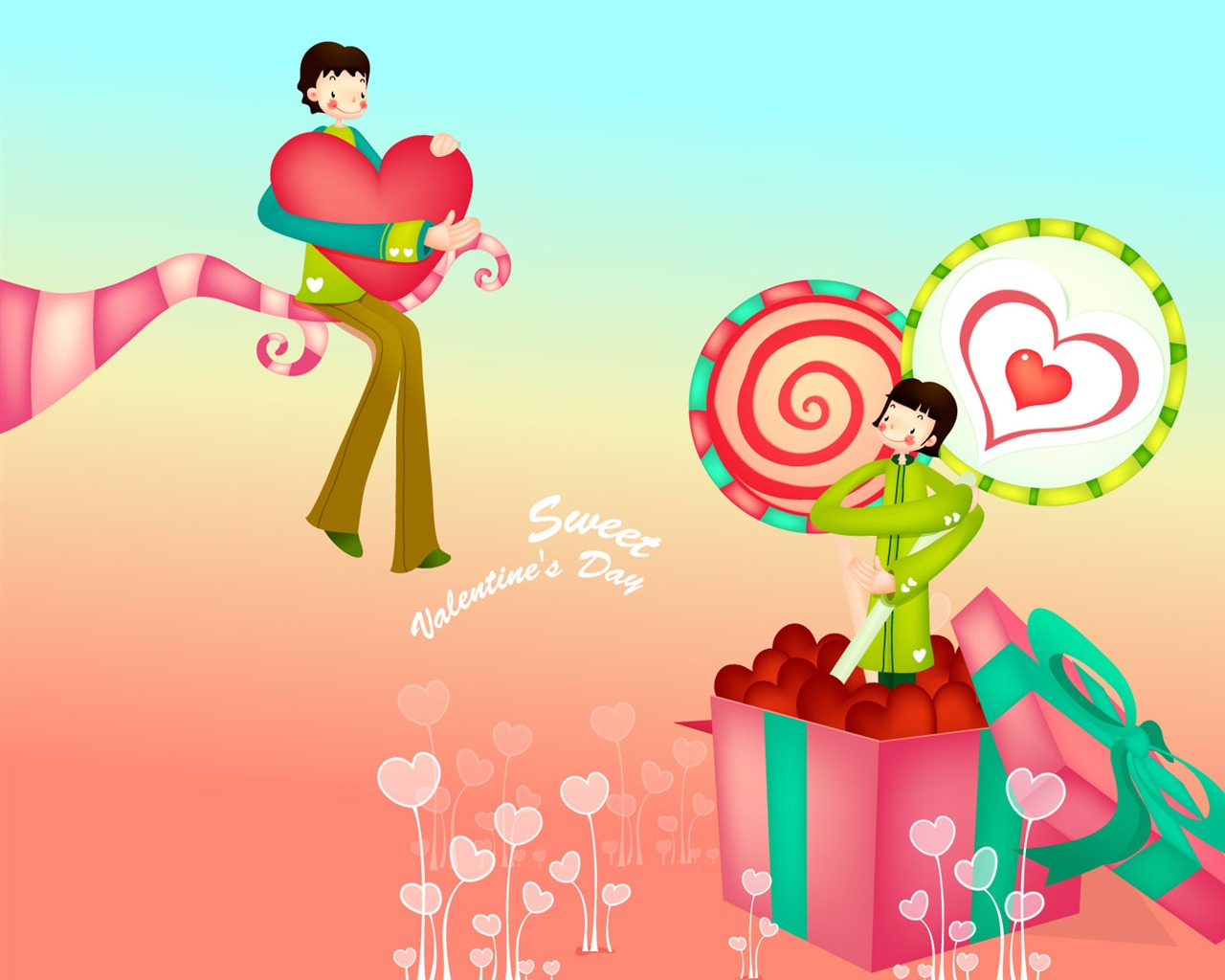 Vector Valentinstag #16 - 1280x1024