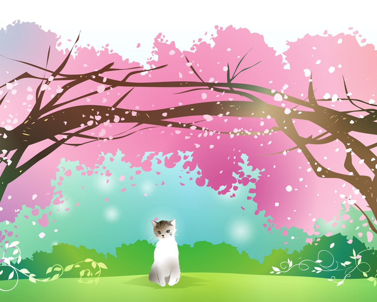 Vector fantasy landscape #1 - 1280x1024