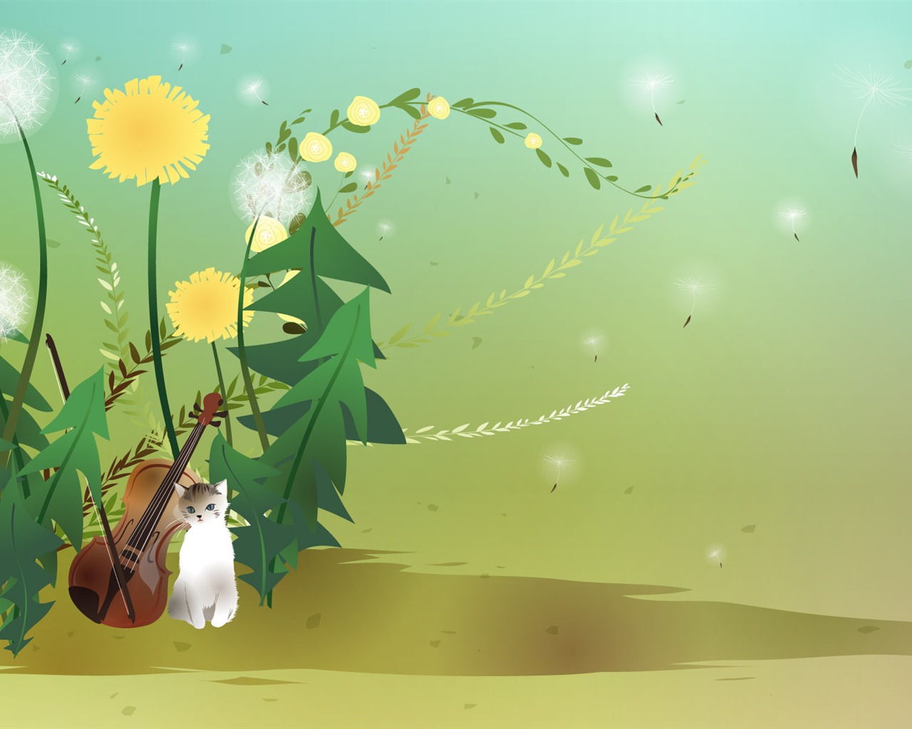 Vector fantasy landscape #2 - 1280x1024