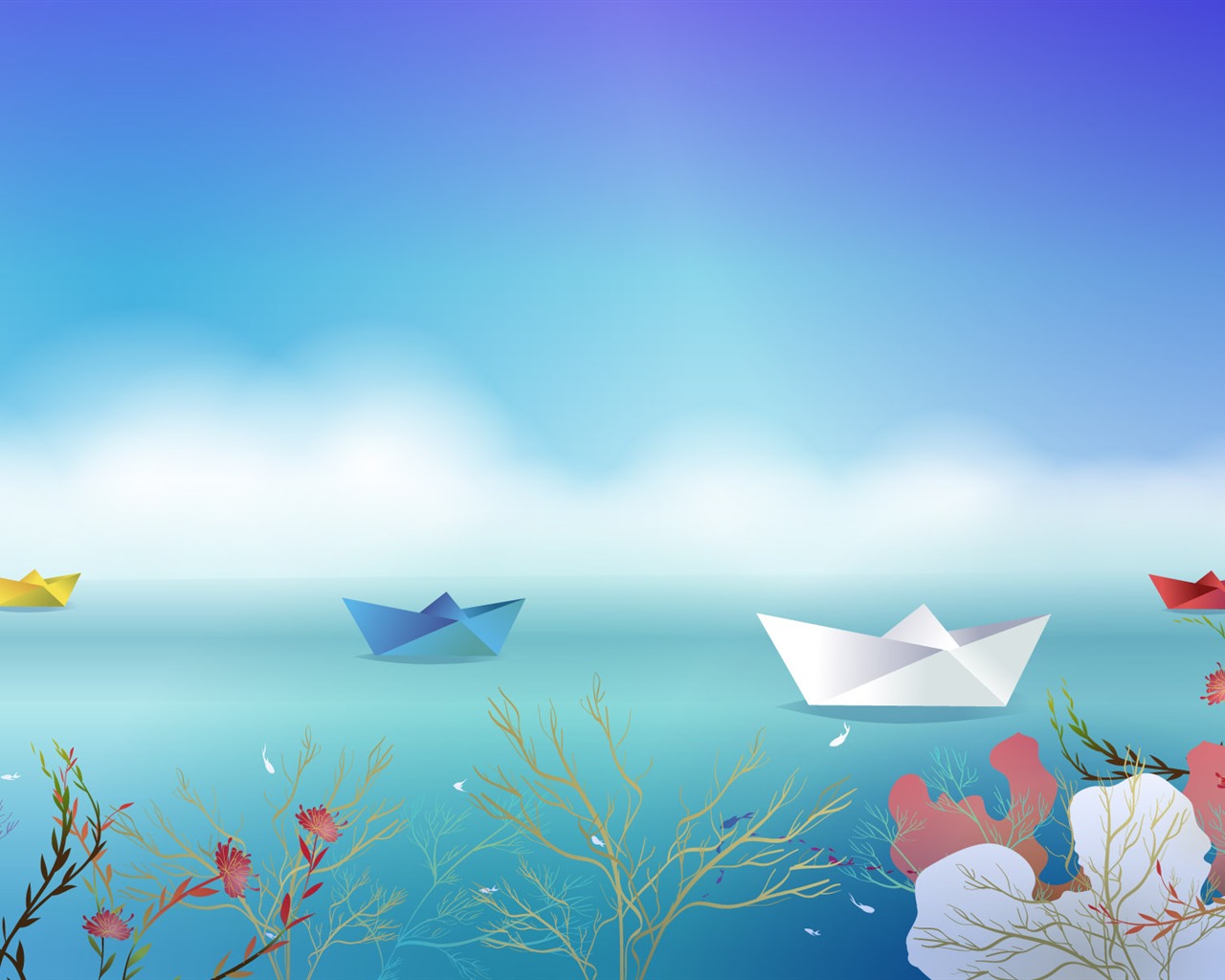 Vector fantasy landscape #9 - 1280x1024