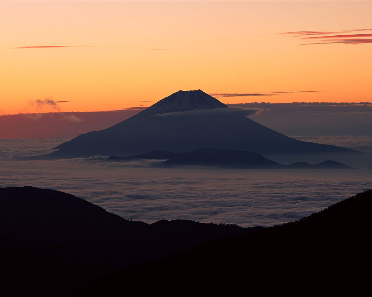 Mount Fuji, Japonsko tapety (1) #14 - 1280x1024