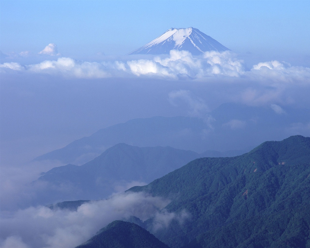 Mount Fuji, Japonsko tapety (2) #10 - 1280x1024