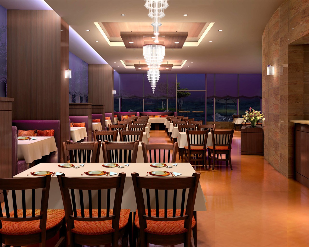 Restaurace Bar tapety (2) #10 - 1280x1024