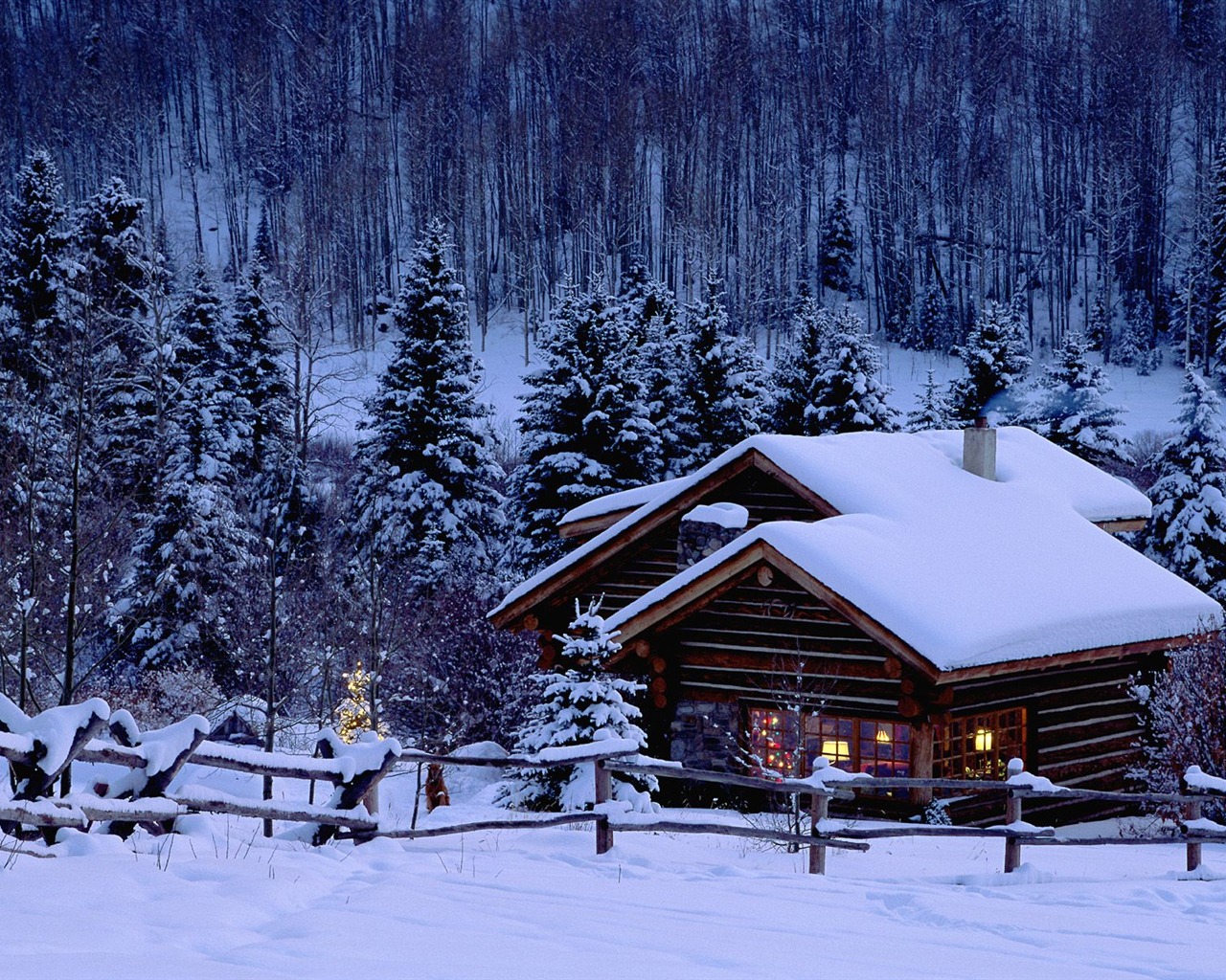 Winter Snow wallpaper (3) #15 - 1280x1024