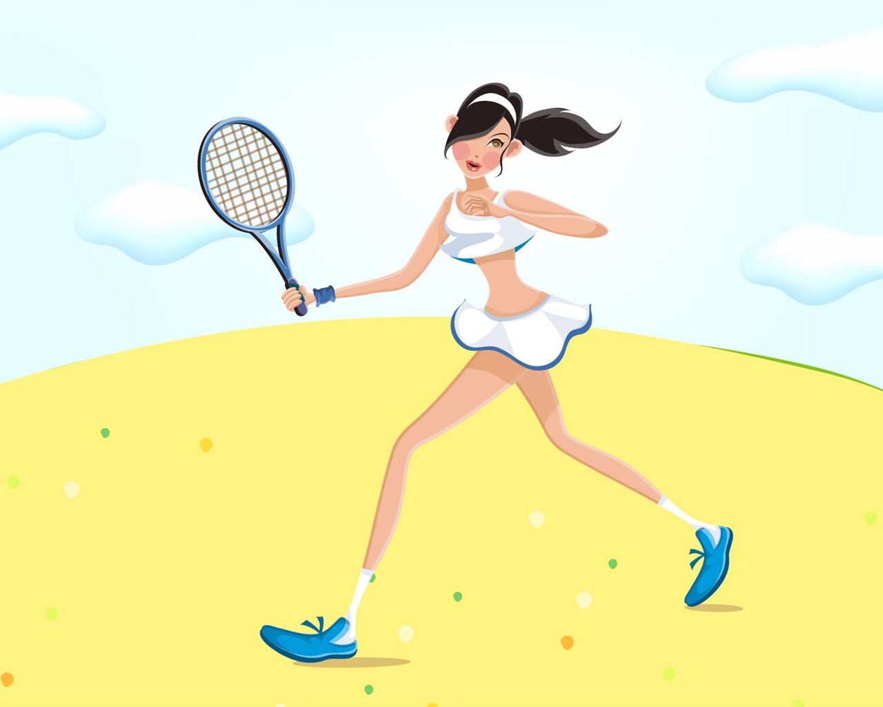 Dámské rekreační sport vektor #4 - 1280x1024