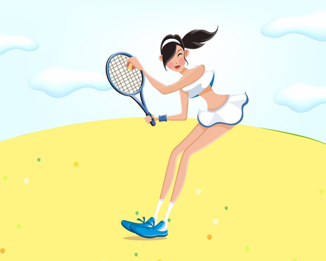 Dámské rekreační sport vektor #13 - 1280x1024