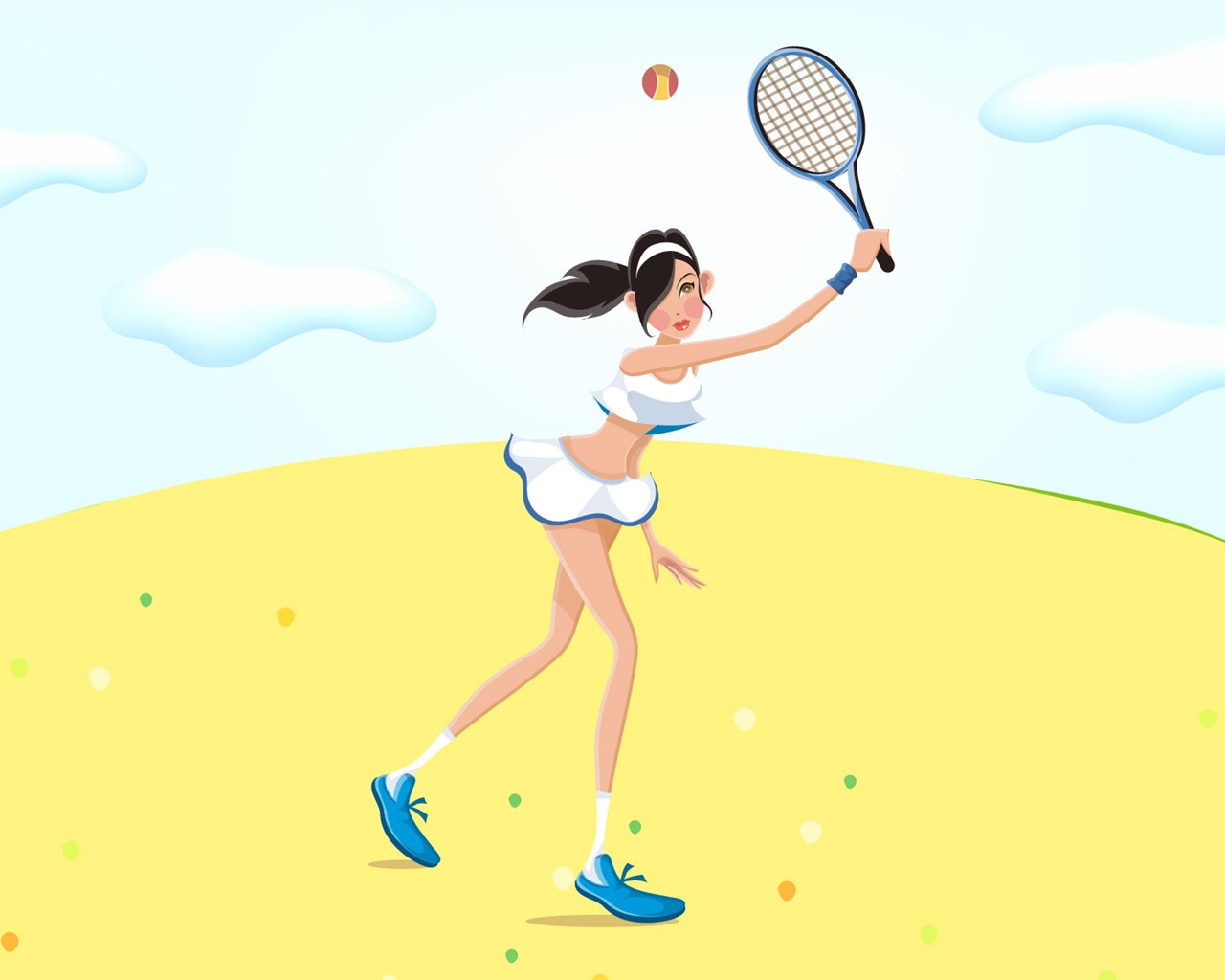 Dámské rekreační sport vektor #14 - 1280x1024