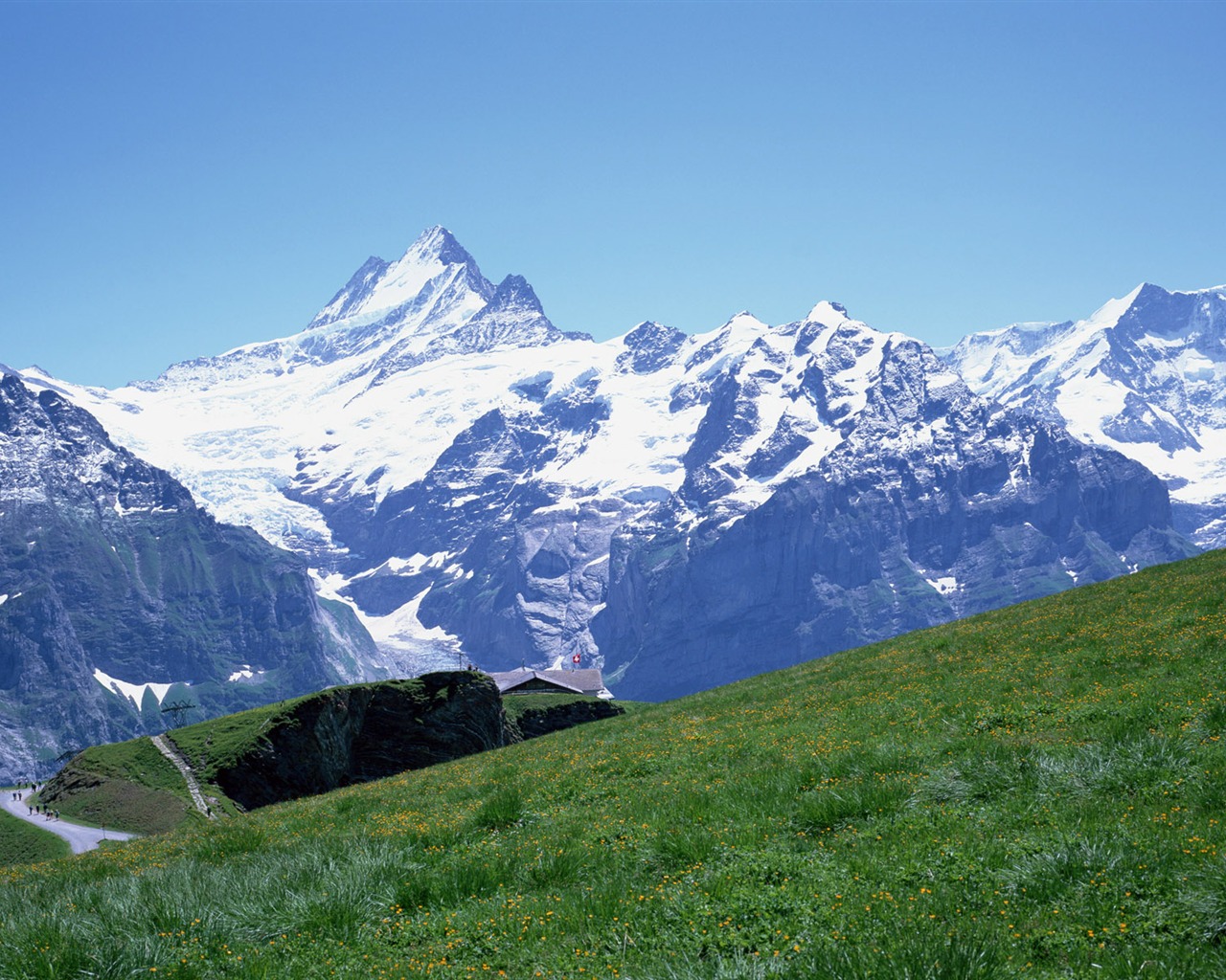 Snow Mountain wallpaper (1) #10 - 1280x1024