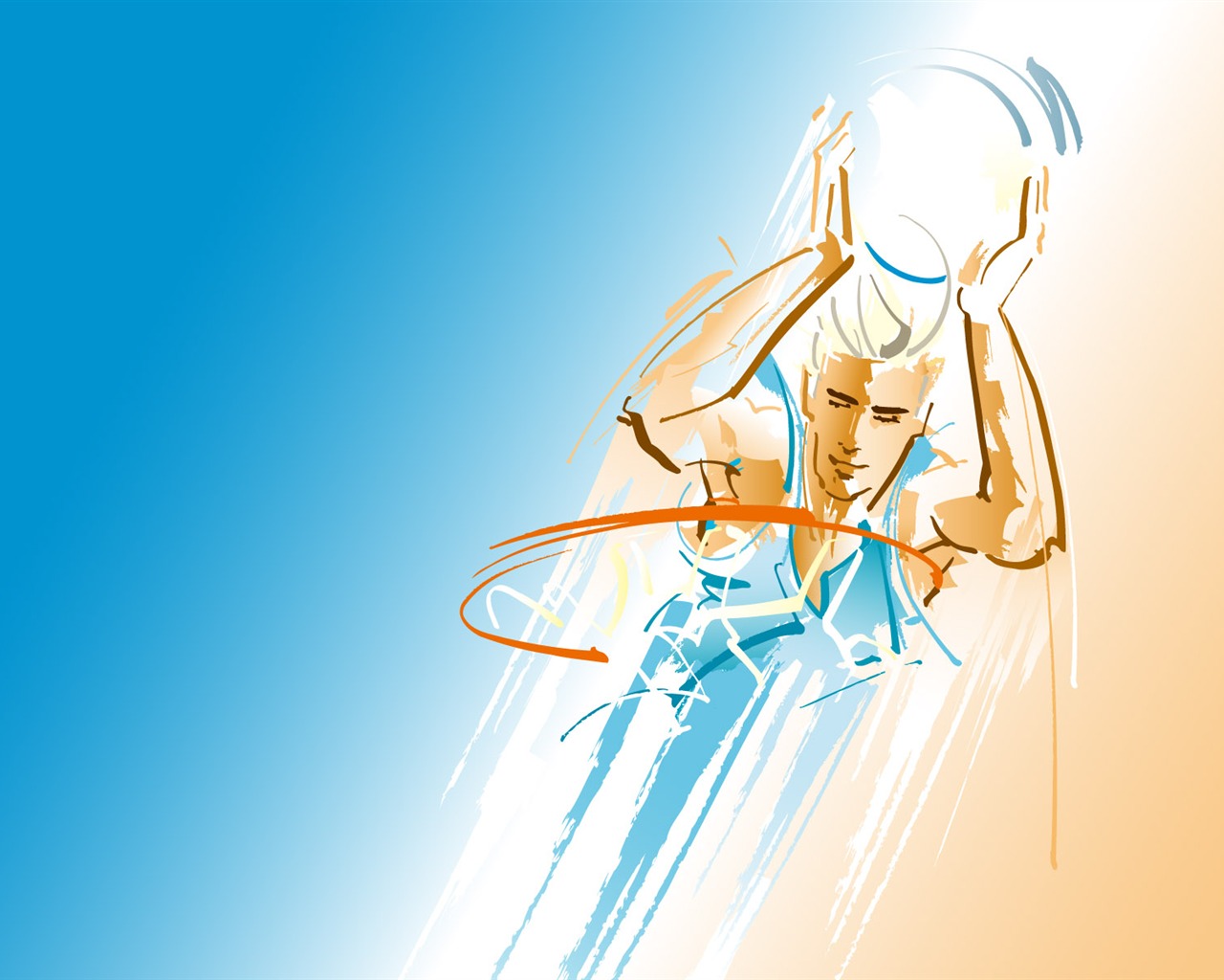 People living movement vector wallpaper (1) #10 - 1280x1024