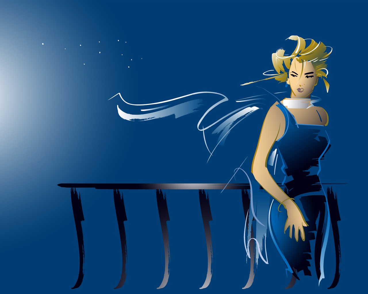 People living movement vector wallpaper (1) #17 - 1280x1024