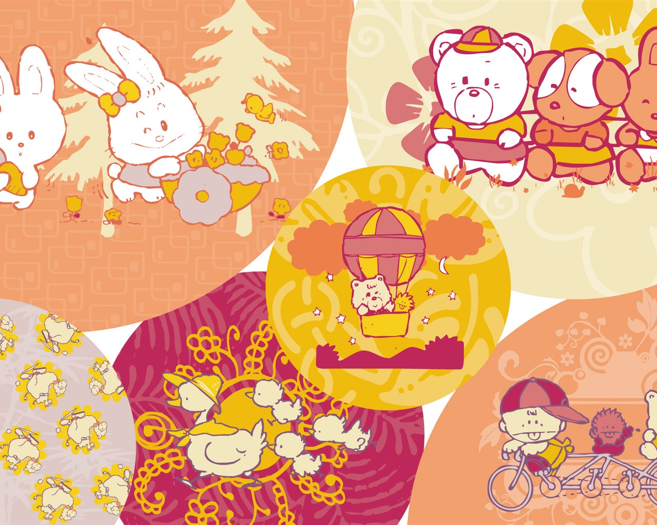 Vector Cartoon Design wallpaper (1) #17 - 1280x1024