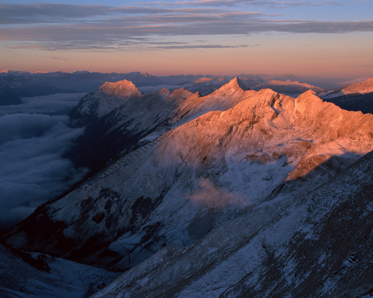 Snow Mountain wallpaper (2) #15 - 1280x1024