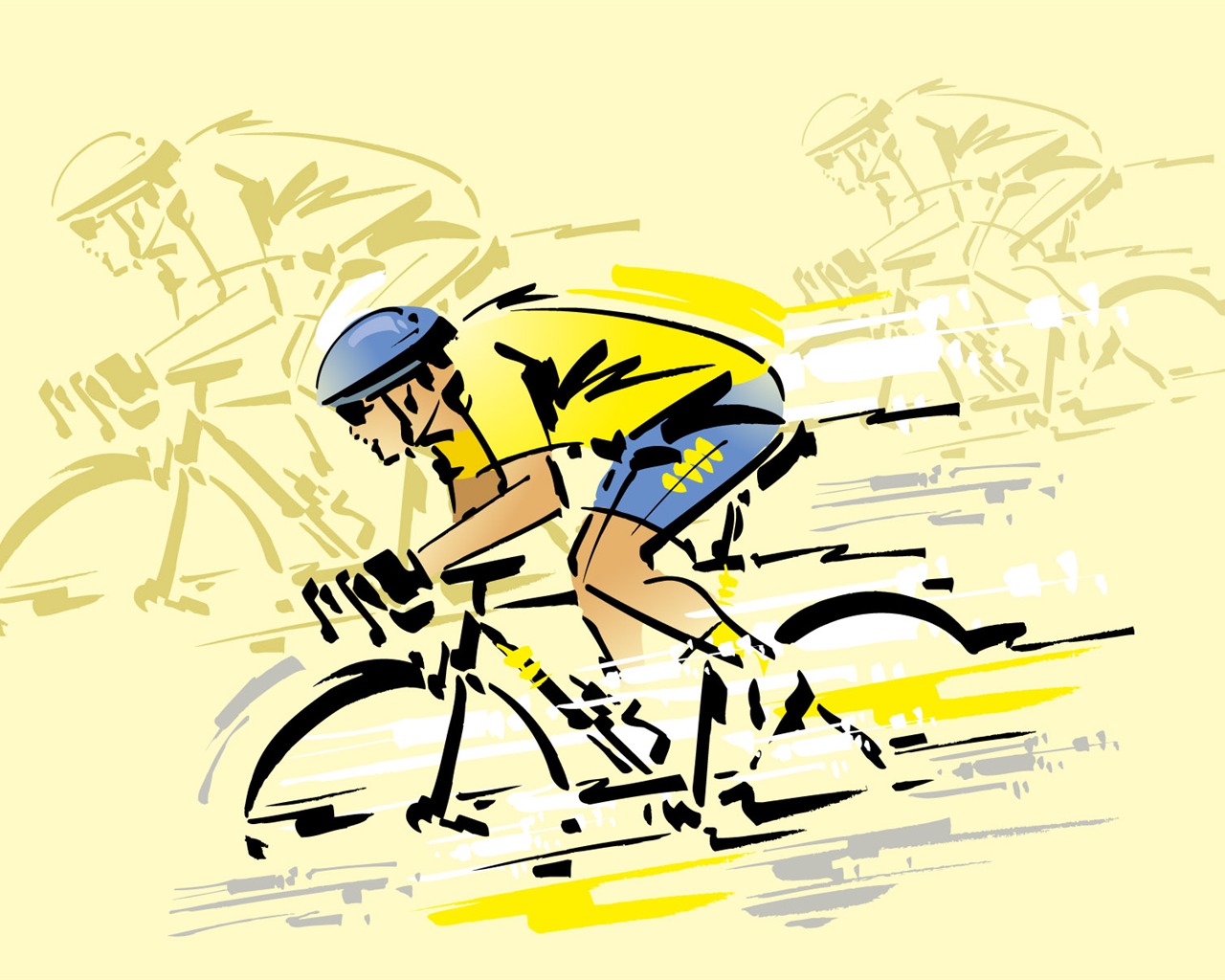 People living movement vector wallpaper (2) #3 - 1280x1024