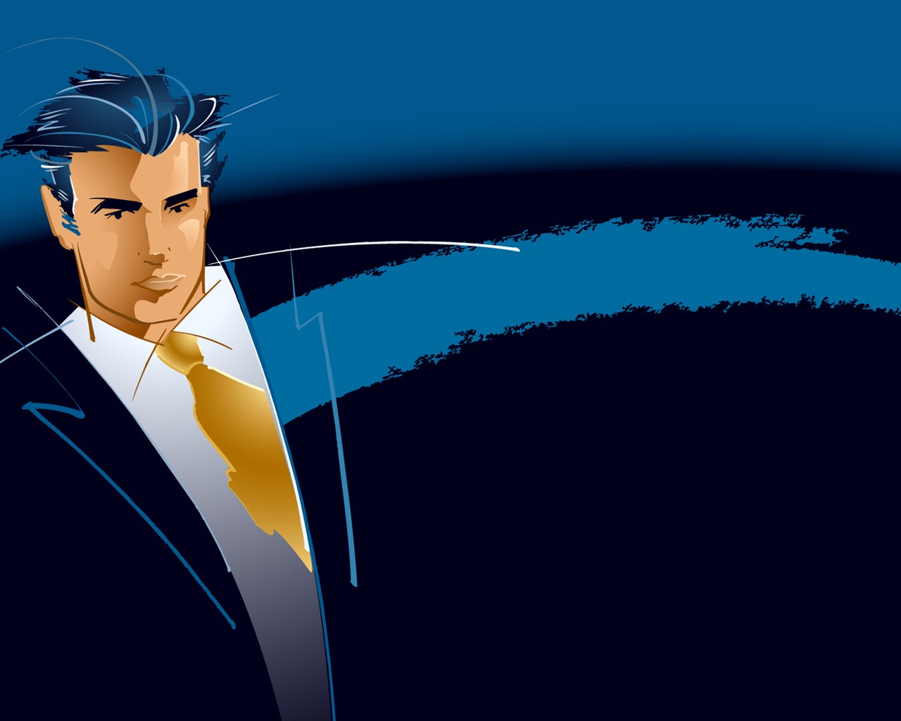 People living movement vector wallpaper (2) #5 - 1280x1024