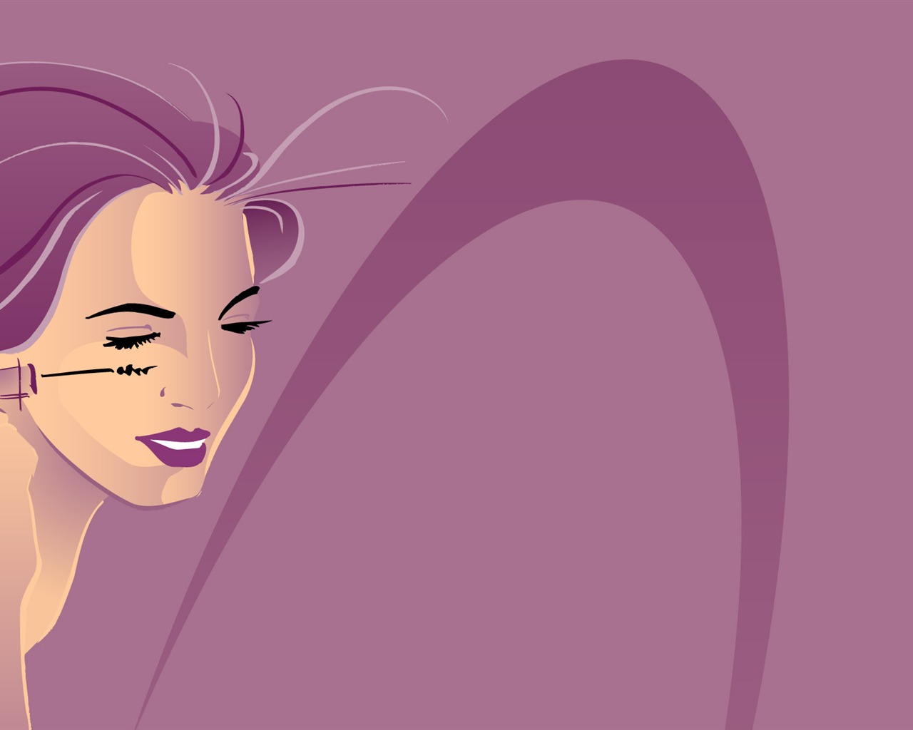 People living movement vector wallpaper (2) #12 - 1280x1024
