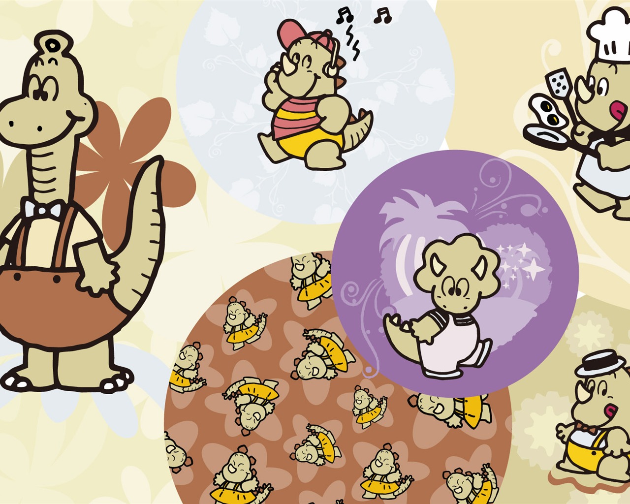 Vector Cartoon Design wallpaper (2) #14 - 1280x1024