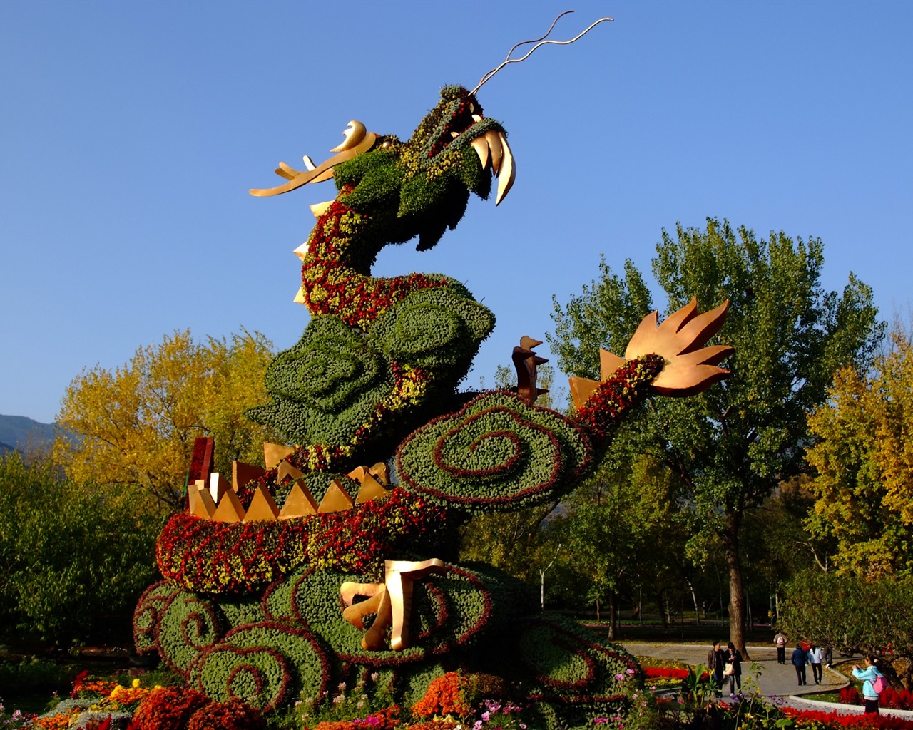 Xiangshan jardín de otoño (obras barras de refuerzo) #6 - 1280x1024