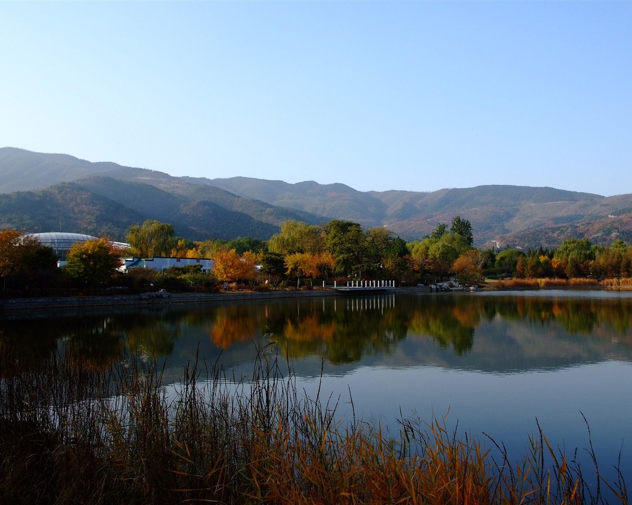 Xiangshan Herbst Garten (Bewehren) #7 - 1280x1024