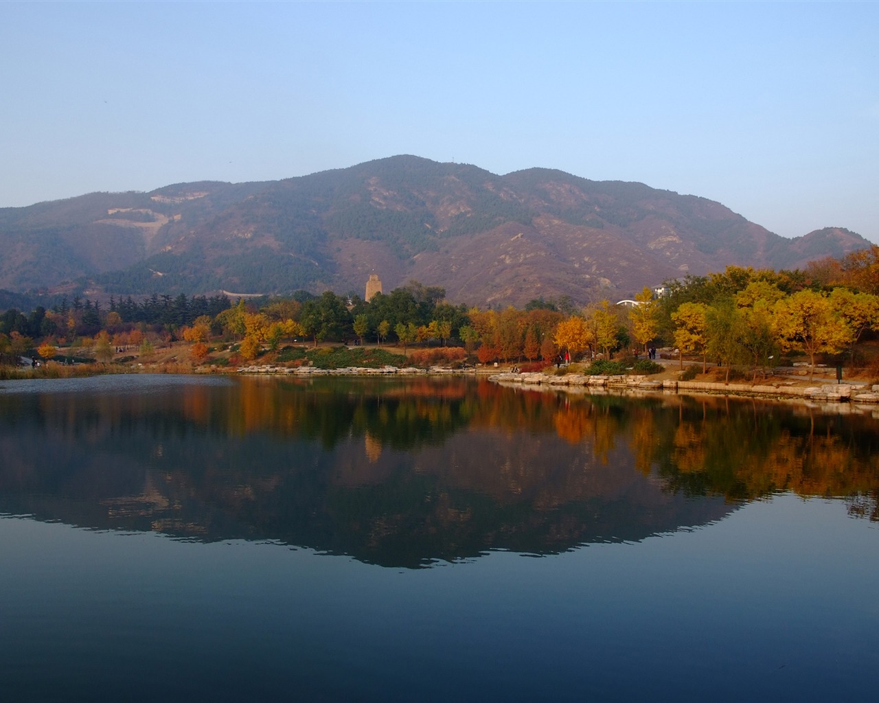 Xiangshan podzimní zahrada (prutu práce) #8 - 1280x1024