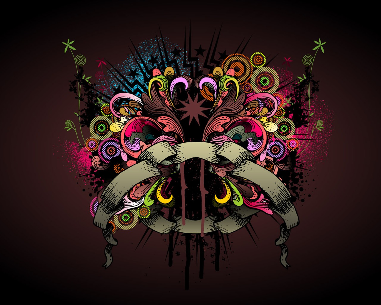 Widescreen trend vector wallpaper (2) #13 - 1280x1024