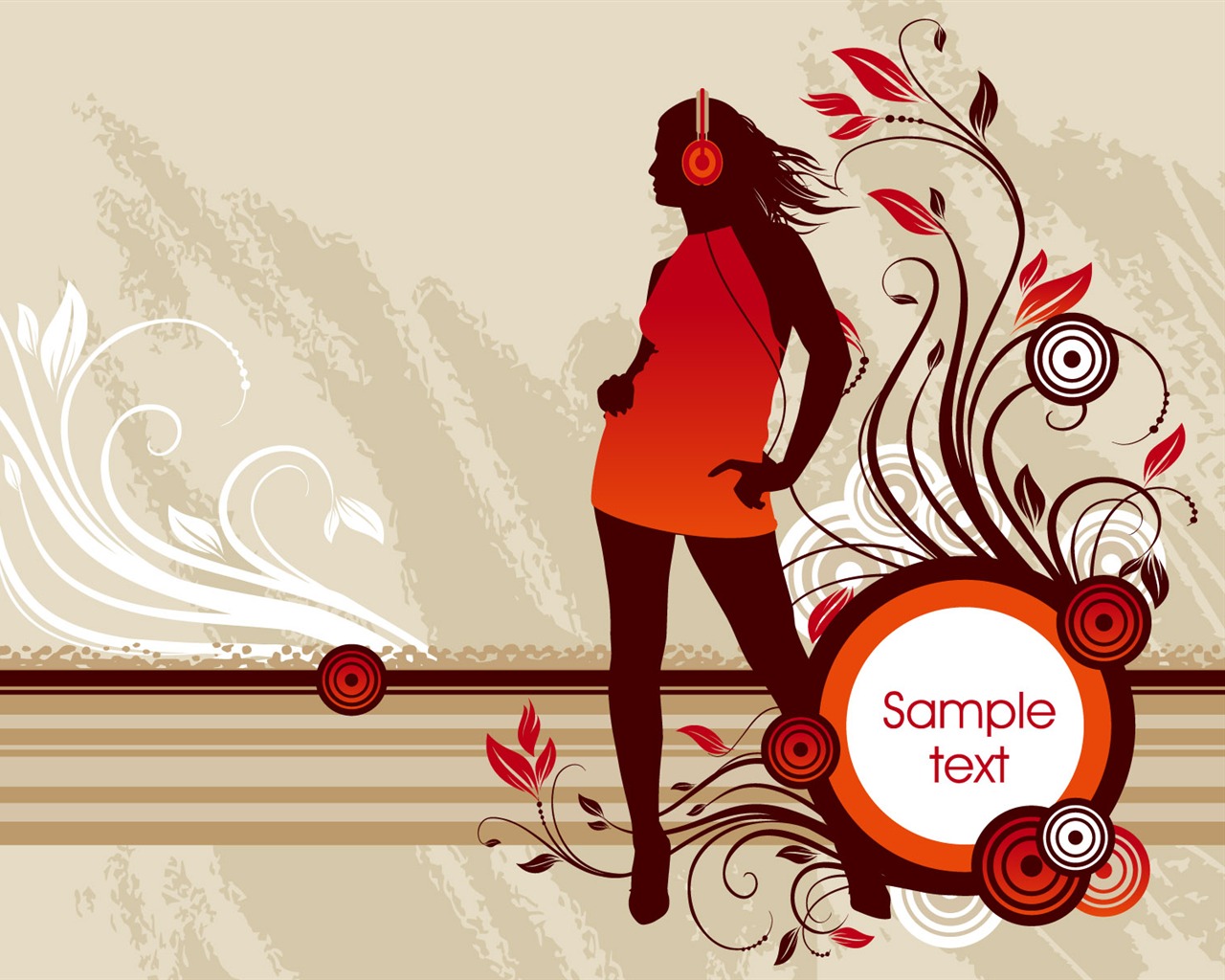 Widescreen trend vector wallpaper (2) #17 - 1280x1024