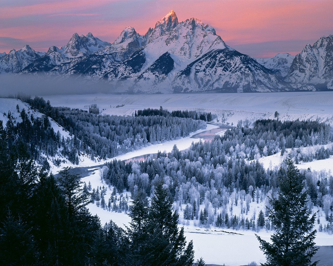 雪山雪景合集 壁紙(三) #17 - 1280x1024