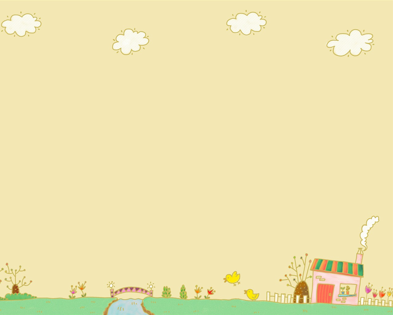 Large cartoon wallpaper (1) #5 - 1280x1024