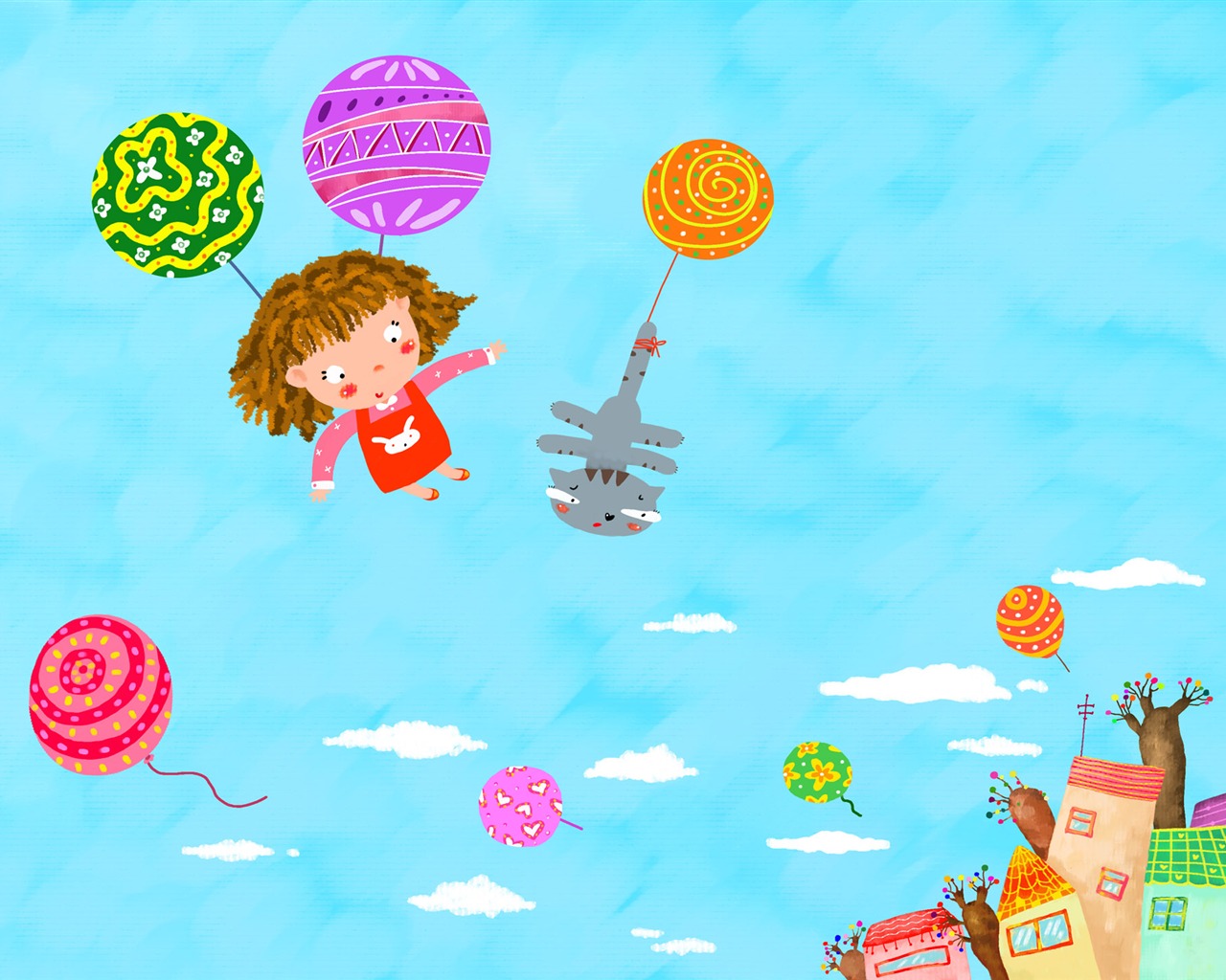 Velká karikatura tapety (1) #12 - 1280x1024