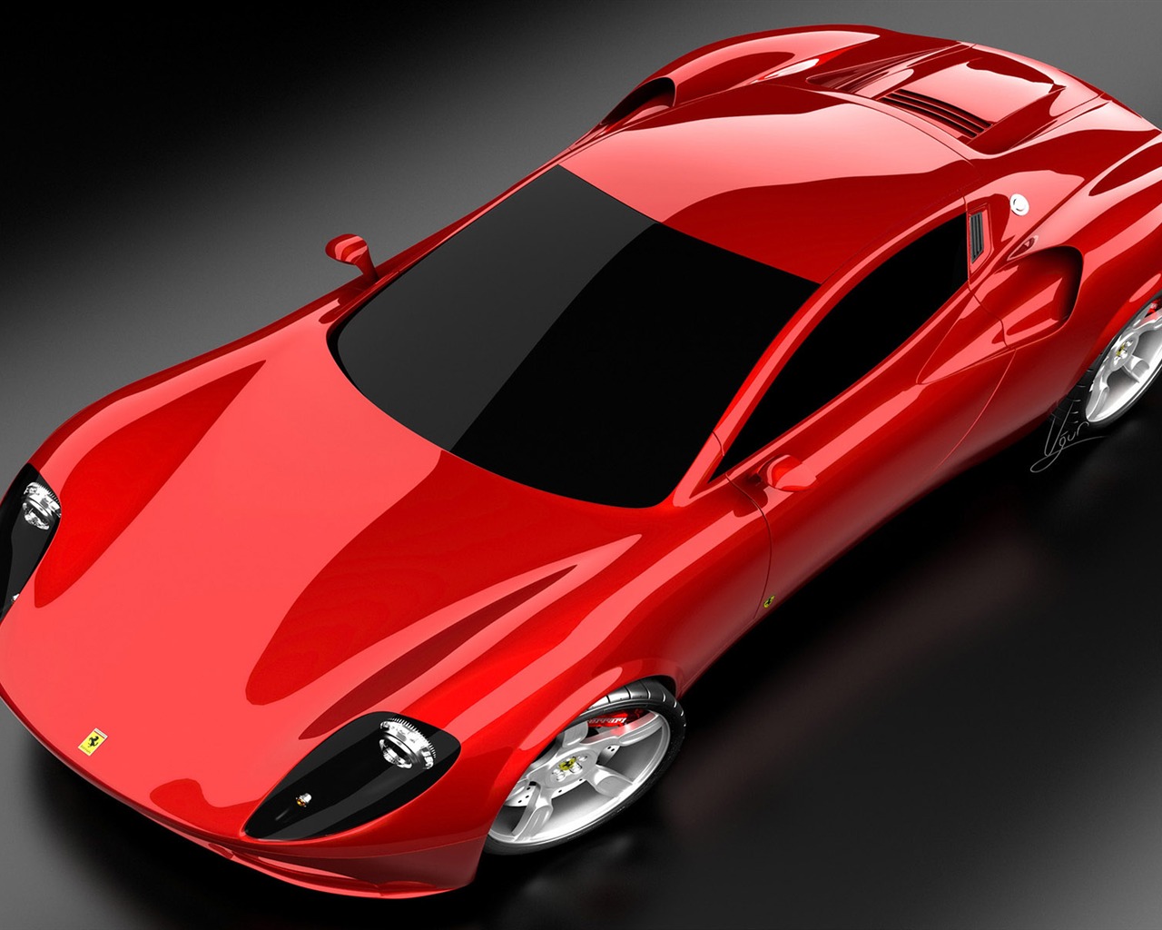 album wallpaper Ferrari (4) #4 - 1280x1024