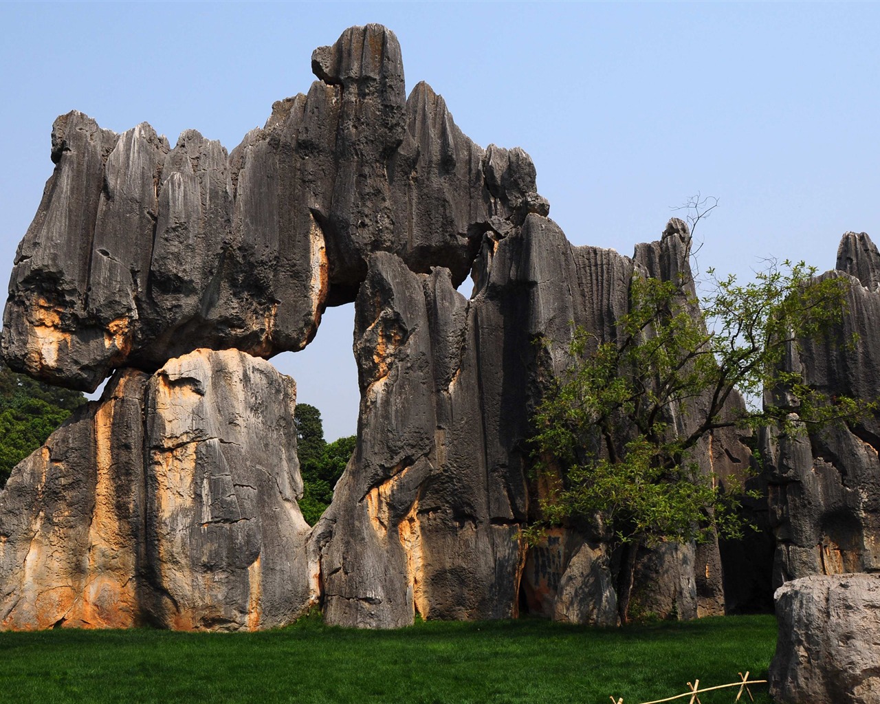 Stone Forest in Yunnan line (1) (Khitan wolf works) #1 - 1280x1024