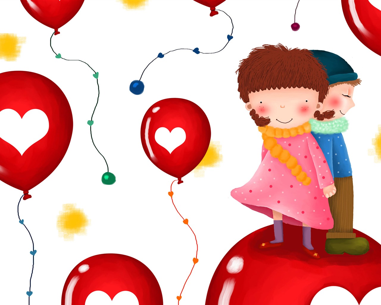 Velká karikatura tapety (2) #5 - 1280x1024