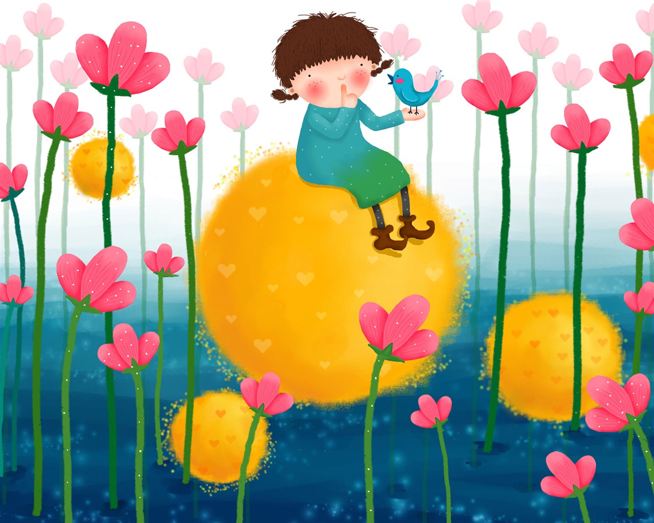 Velká karikatura tapety (2) #18 - 1280x1024