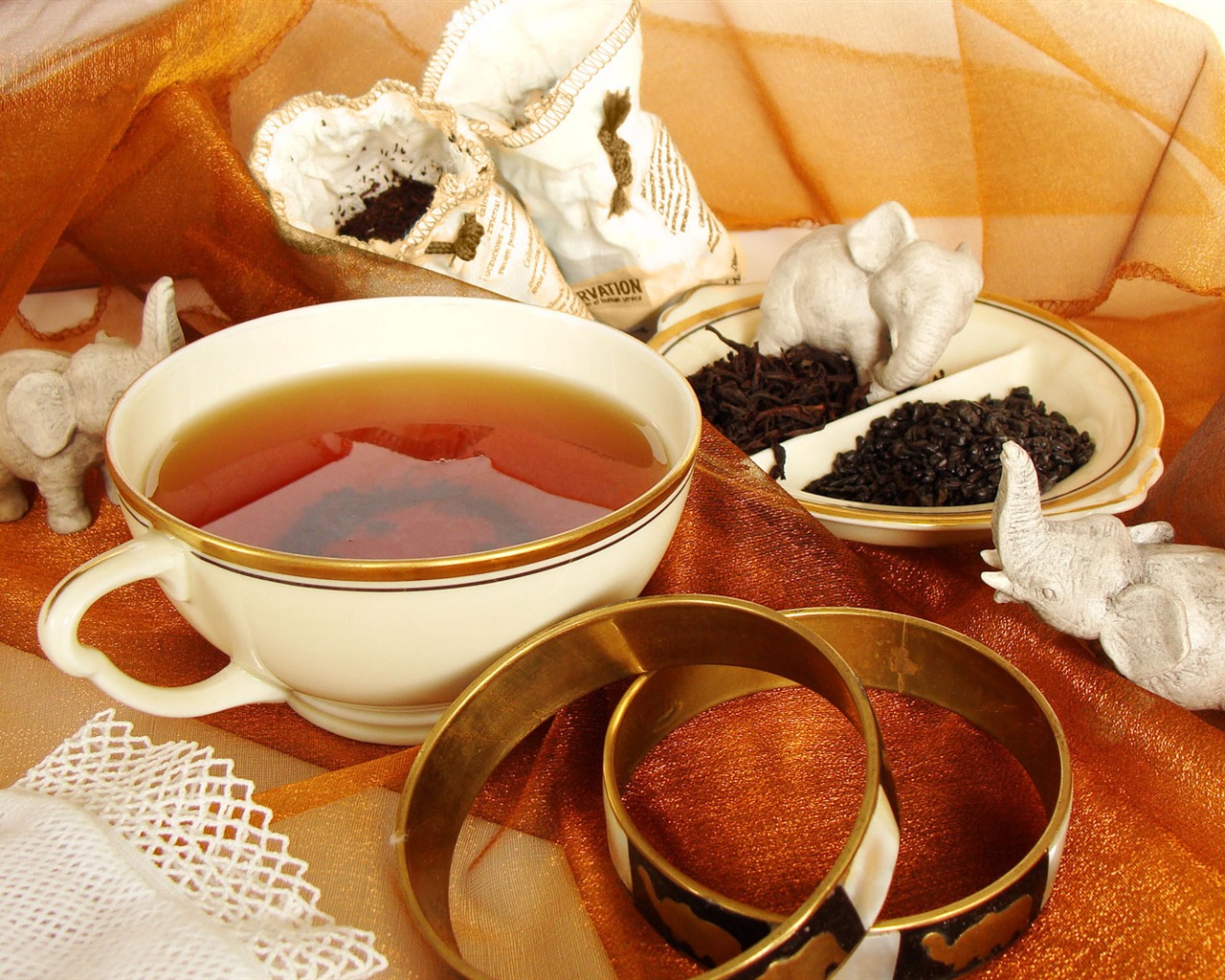 Tea photo wallpaper (1) #13 - 1280x1024