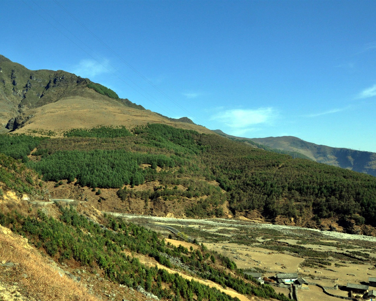 Daliangshan Krajina (2) (starý Hong OK práce) #3 - 1280x1024