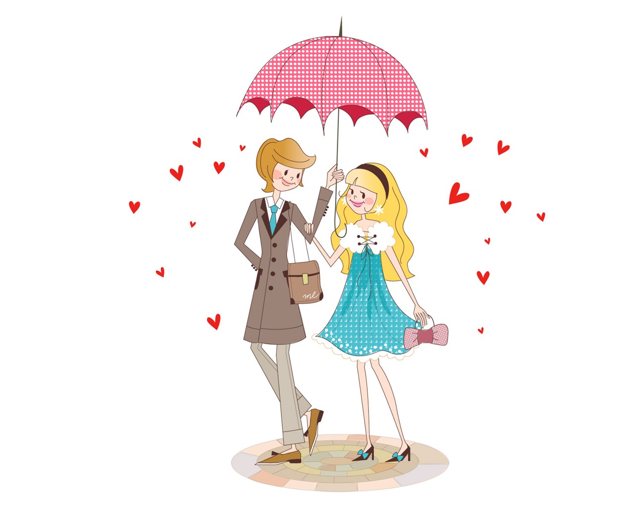 Vector Fashion Girls Wallpaper (3) #7 - 1280x1024