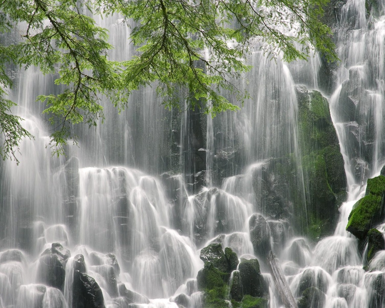 Waterfall streams wallpaper (5) #18 - 1280x1024