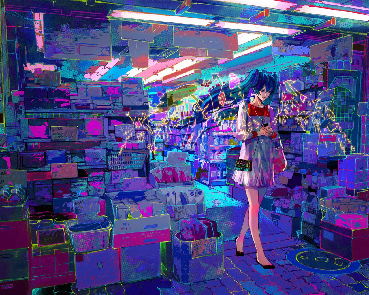 Hatsune další sérii tapety (1) #13 - 1280x1024