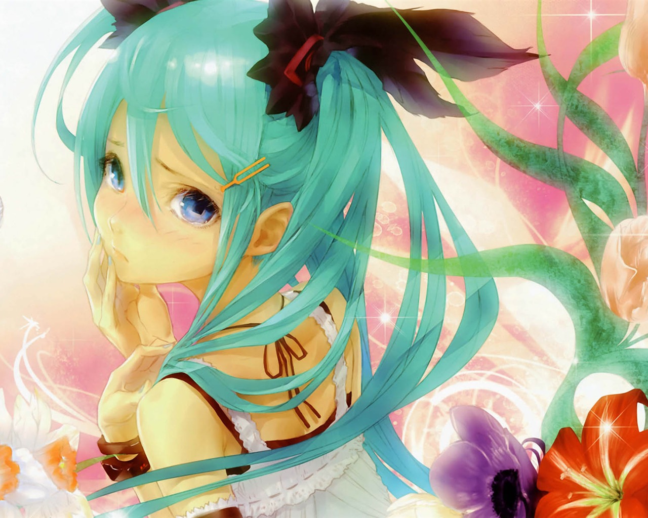 Hatsune fondos de escritorio de próxima serie (2) #2 - 1280x1024