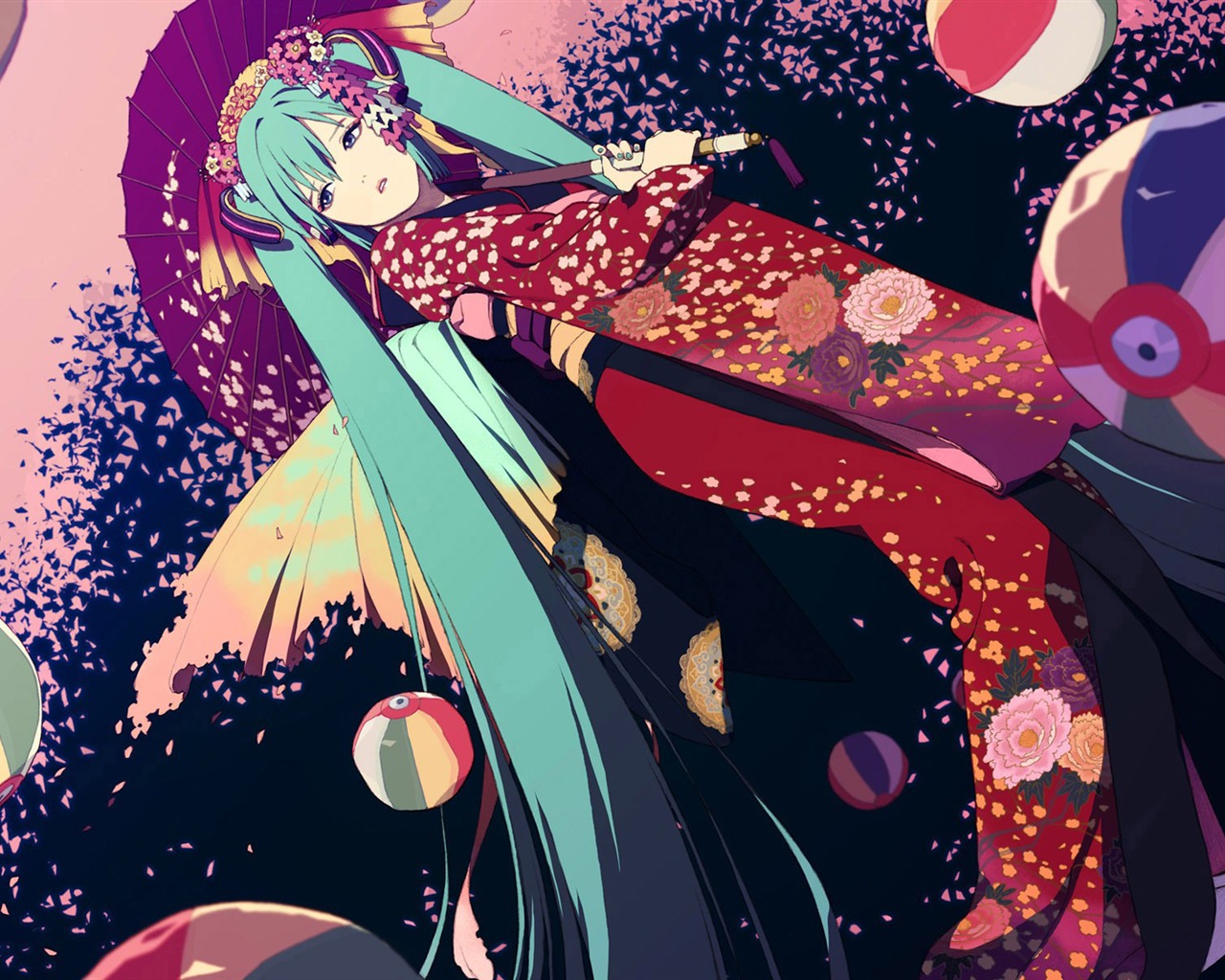 初音未来系列 壁纸(二)8 - 1280x1024