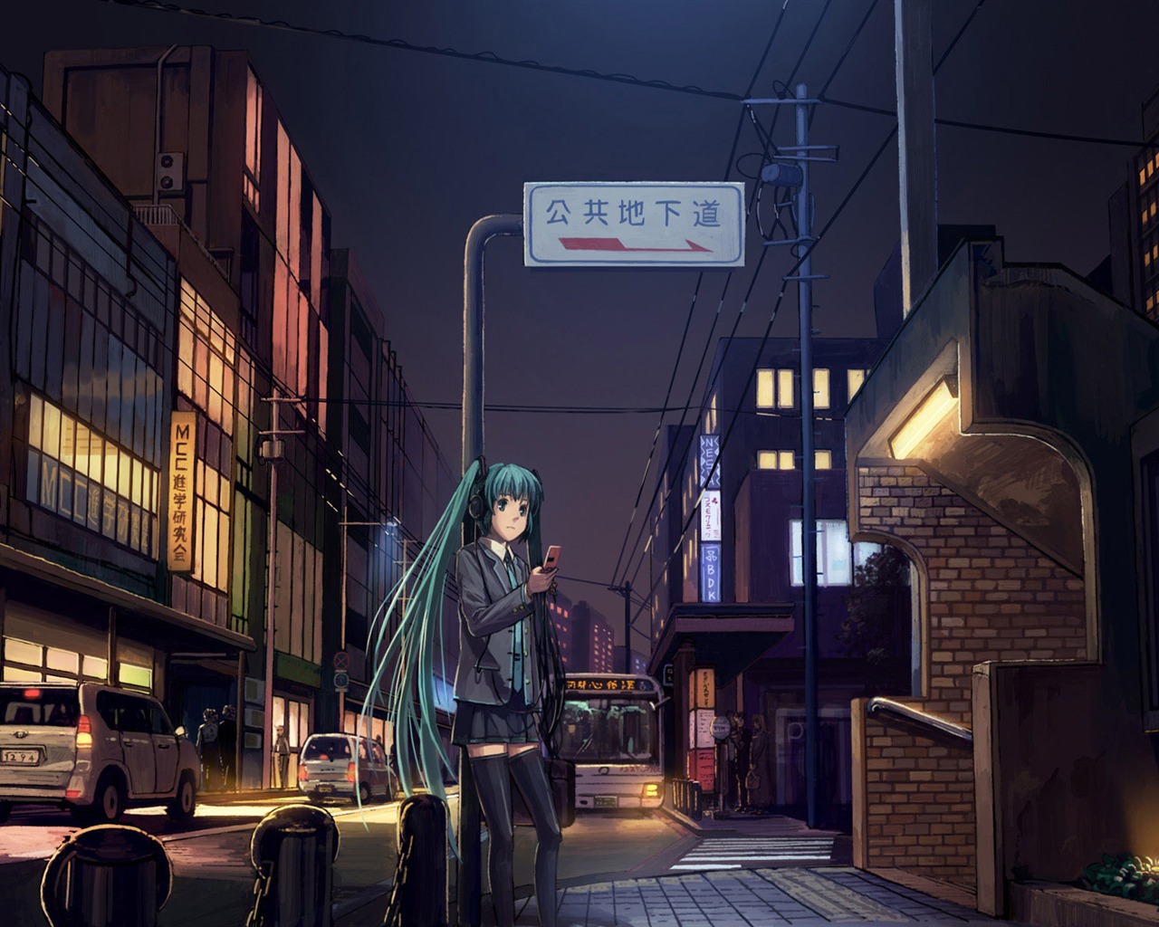 Hatsune next series wallpaper (2) #10 - 1280x1024