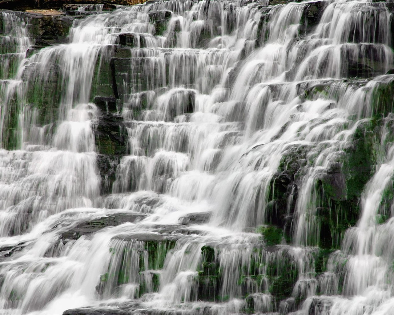 Cascada arroyos fondo de pantalla (6) #2 - 1280x1024