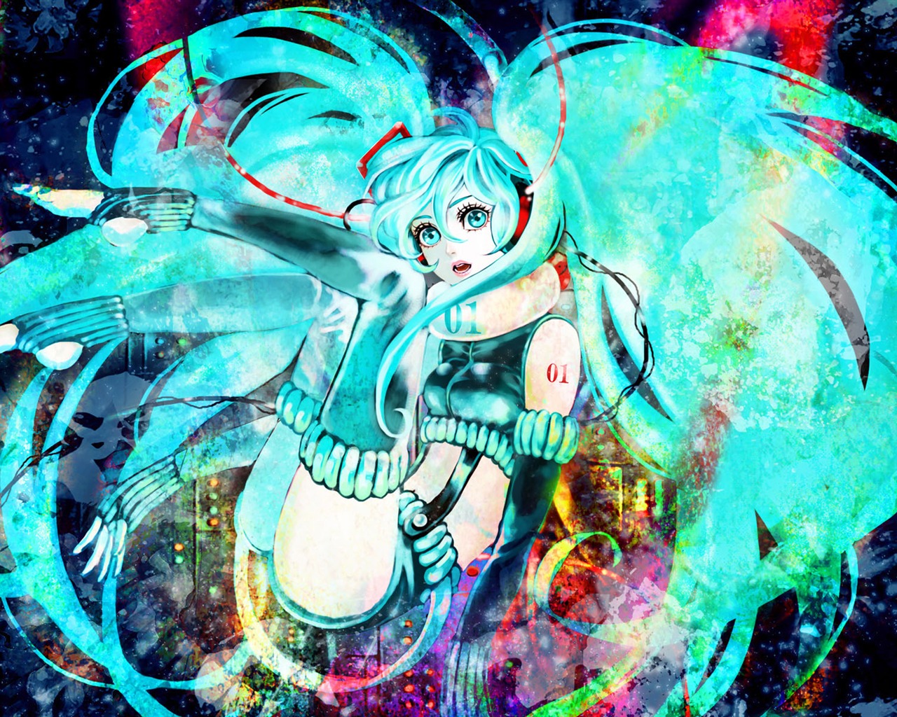 Hatsune next series wallpaper (3) #2 - 1280x1024