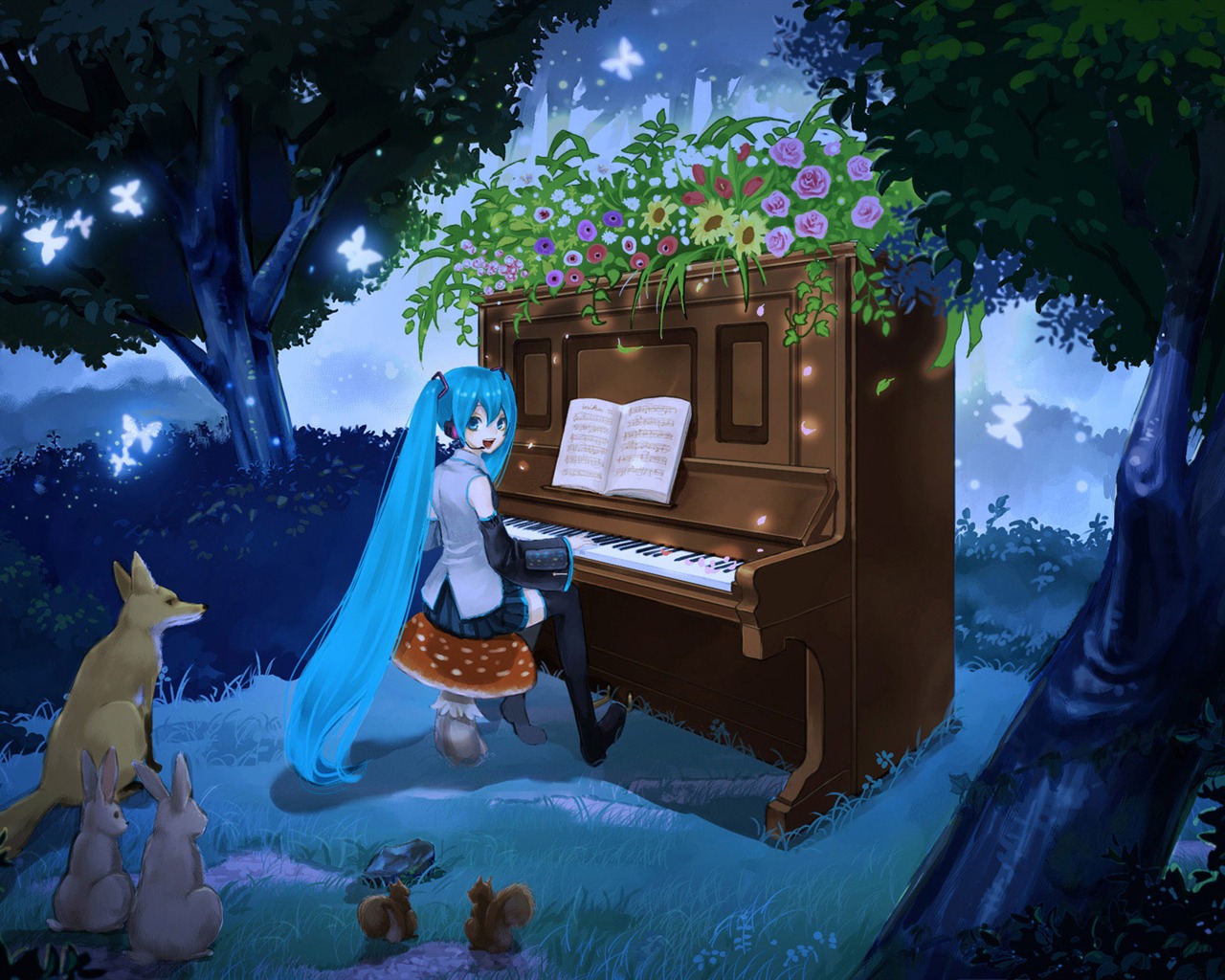 初音未來系列 壁紙(三) #10 - 1280x1024
